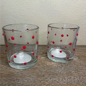 Target Bullseye Tumbler Valentines Poka Dot set of 2